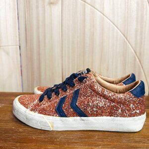Vintage Havana 8 Rose Gold Metallic Glitter FUTURE Sneakers